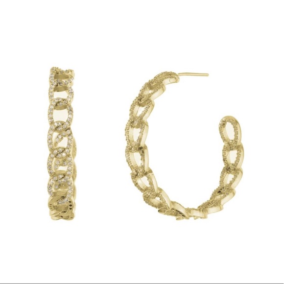 Link Hoop Earrings (UNWORN) - Picture 1 of 4
